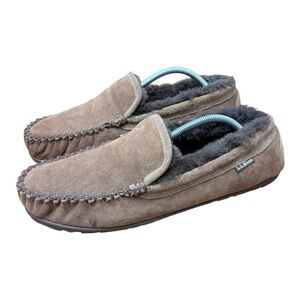 L.L. Bean Men's size 11 Brown Suede Slip-On Loafers